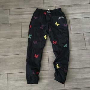 Petals by Petals & Peacocks Black Butterfly Joggers XS